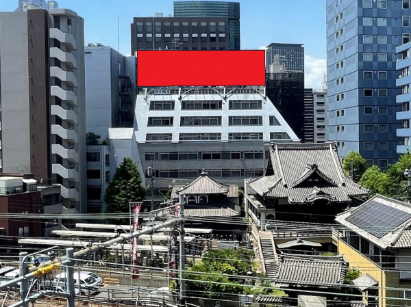 東京モノレール及び東海道新幹線車窓からの屋外広告